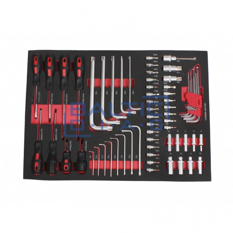 Professional tool cabinet with tools 7 drawers 319pcs.