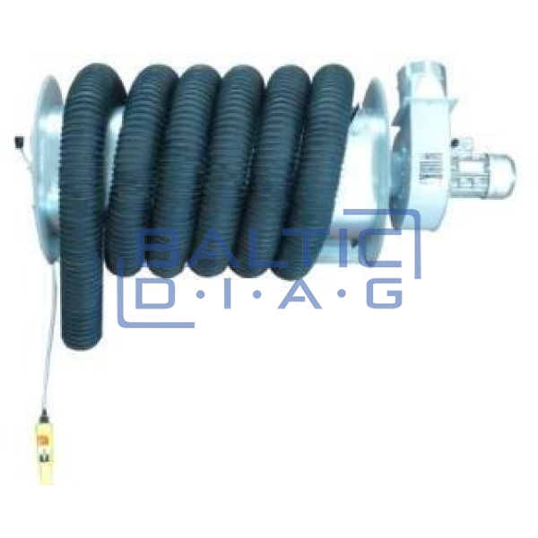 Electric gas hose reel with GERF fan