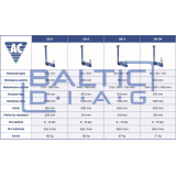 Pneumatic-hydraulic jack for high-base machines AC Hydraulic 25-1H