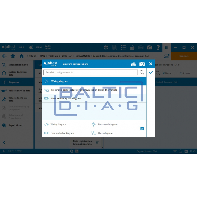 Универсальное диагностическое оборудование для грузовиков JalTest PC Link