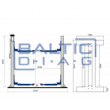 Weber Expert C-2.32-A two-column screw lift
