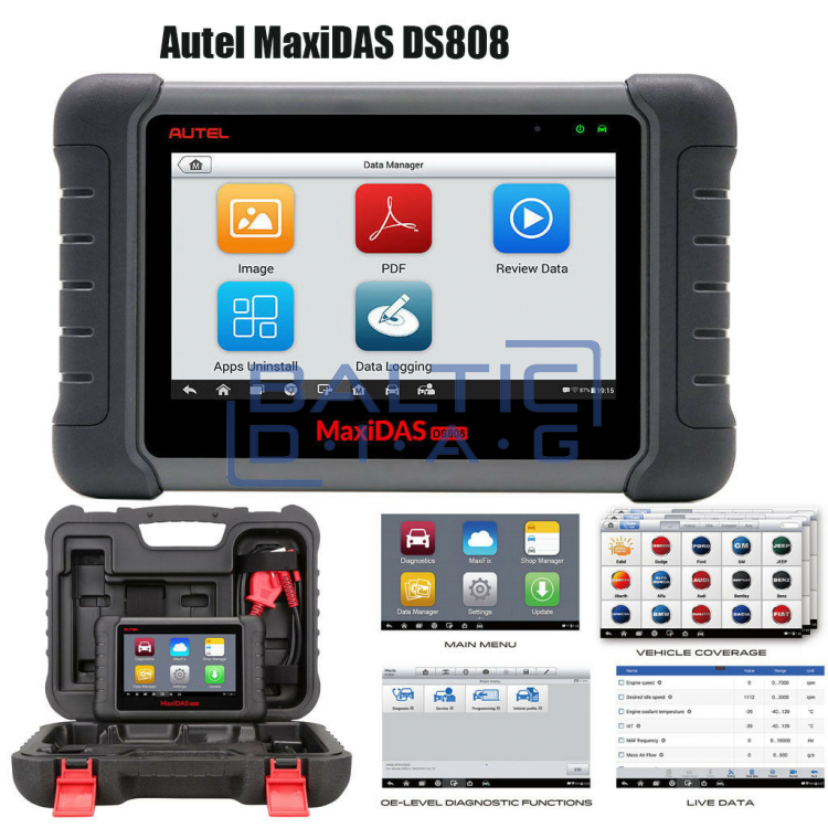 Universali diagnostikos įranga Autel MaxiDAS DS808 Kit