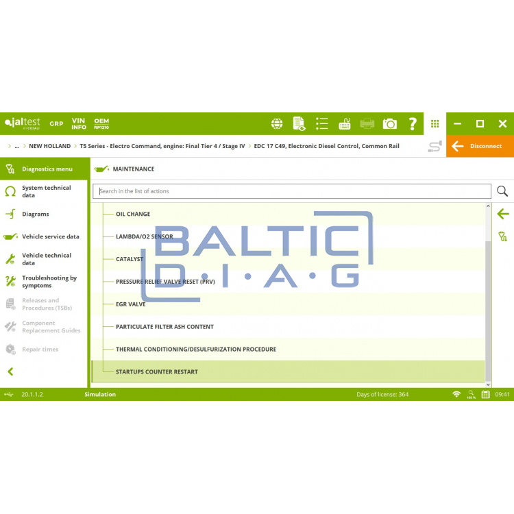 Диагностический инструмент JalTest PC Link 29365