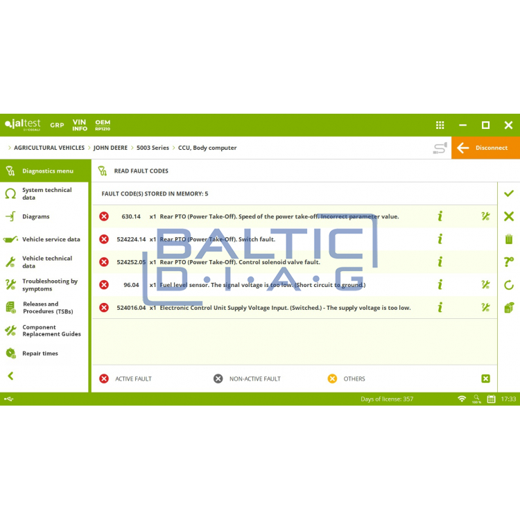 Диагностический инструмент JalTest PC Link 29365
