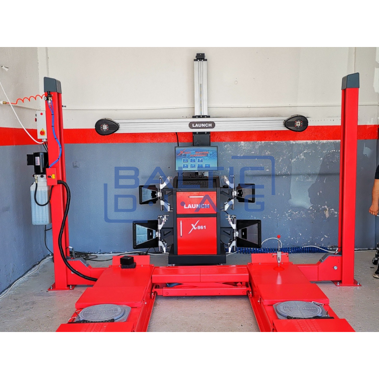Launch X-861 3D wheel alignment stand