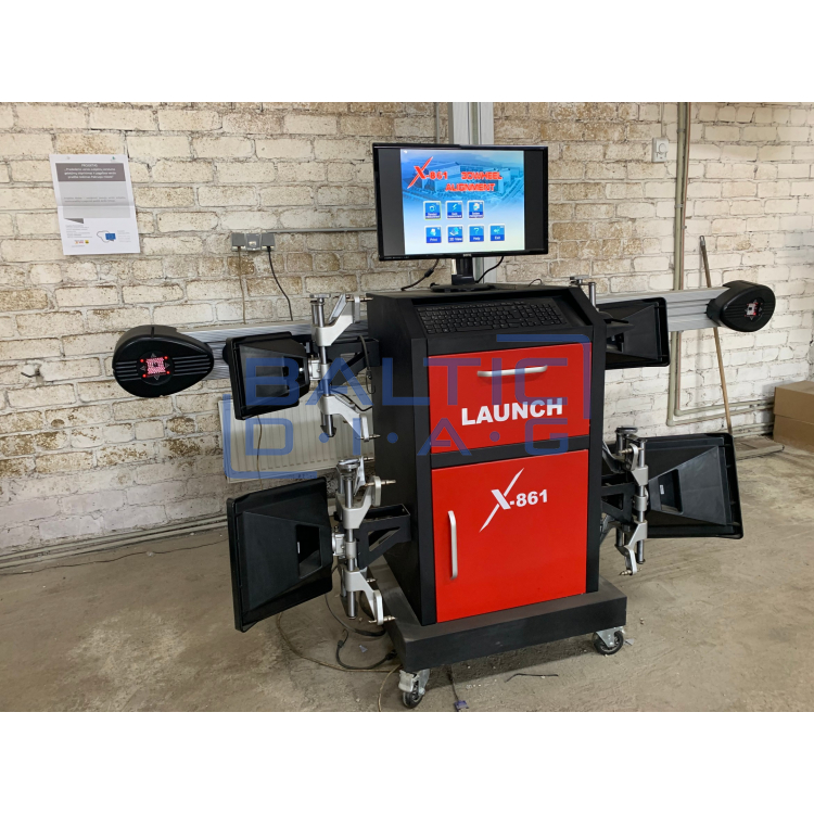 Launch X-861 3D wheel alignment stand