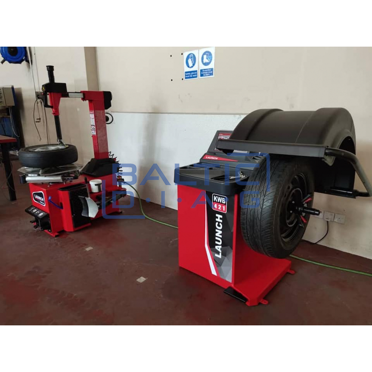 Wheel balancer and tyre changer set Launch
