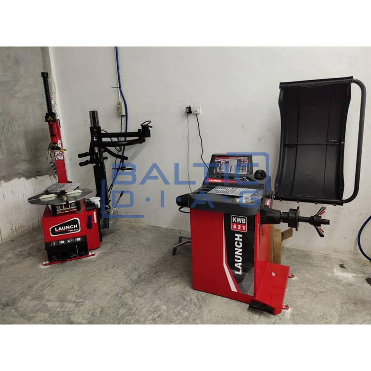 Wheel balancer and tyre changer set Launch