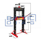 Hydraulic press 30 tons Redats H-380