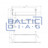 Four-column lift for repair work 4000 kg