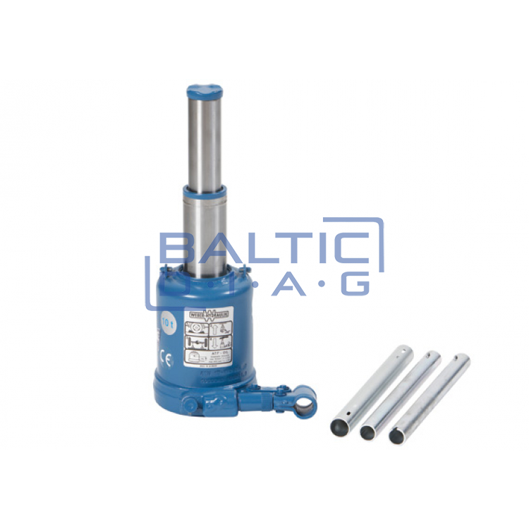 Hydraulic jack with double cylinder AC Hydraulic ATPX12-230