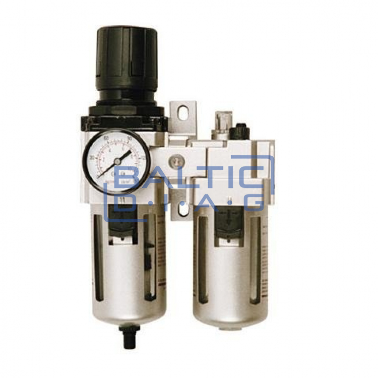 Air flow regulator 1/2 "with filter and lubricator