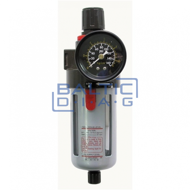 Air flow regulator 1/2 "with filter