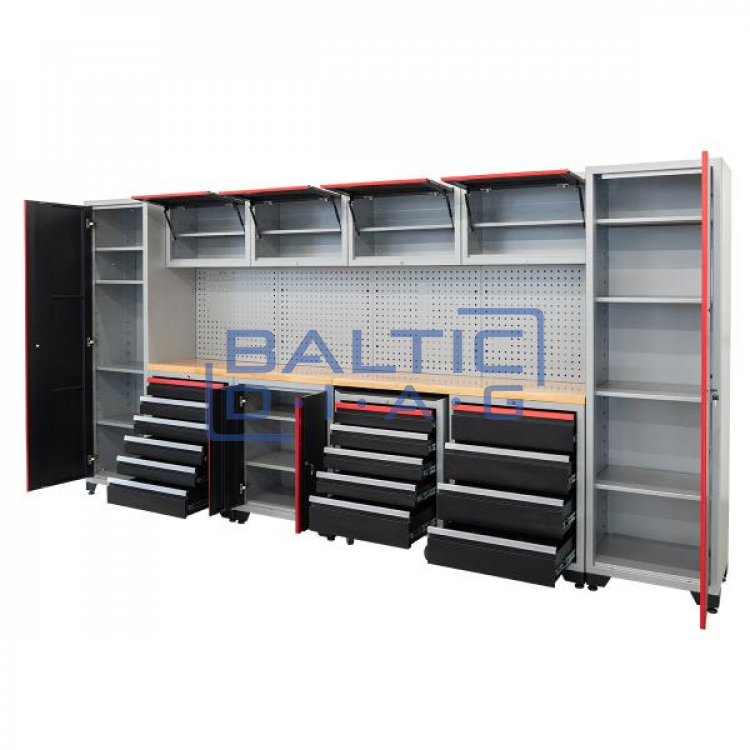 Professional workshop cabinet system Weber 16 pcs