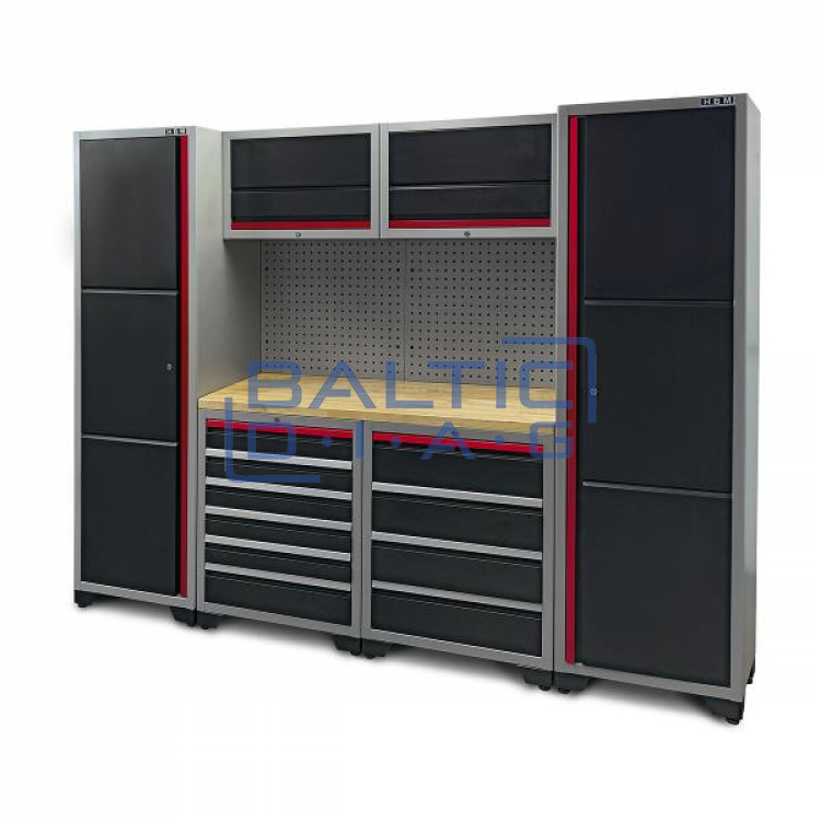 Professional workshop cabinet system Weber 9 pcs