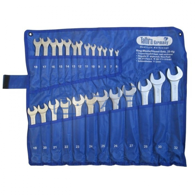Combination wrench set 25 pcs.