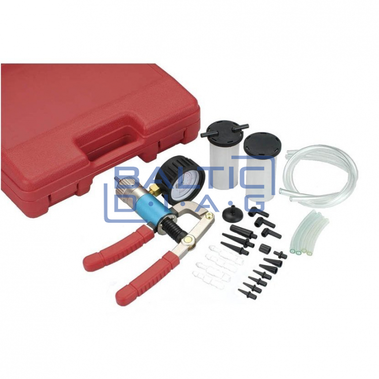 Vacuum pressure gauge for brake fluid