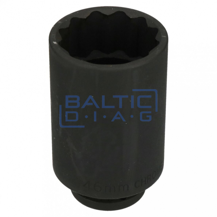 1/2" PRAILGINTA SMŪGINĖ GALVUTĖ 46MM (12-KAMPĖ)