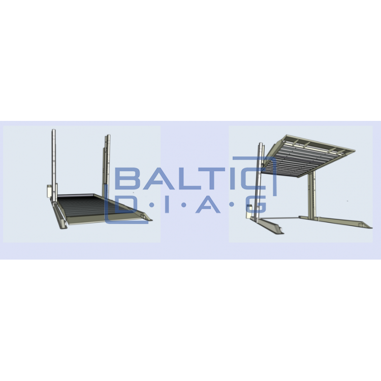 Подъемник парковочный двухместный INT-1123-Galv