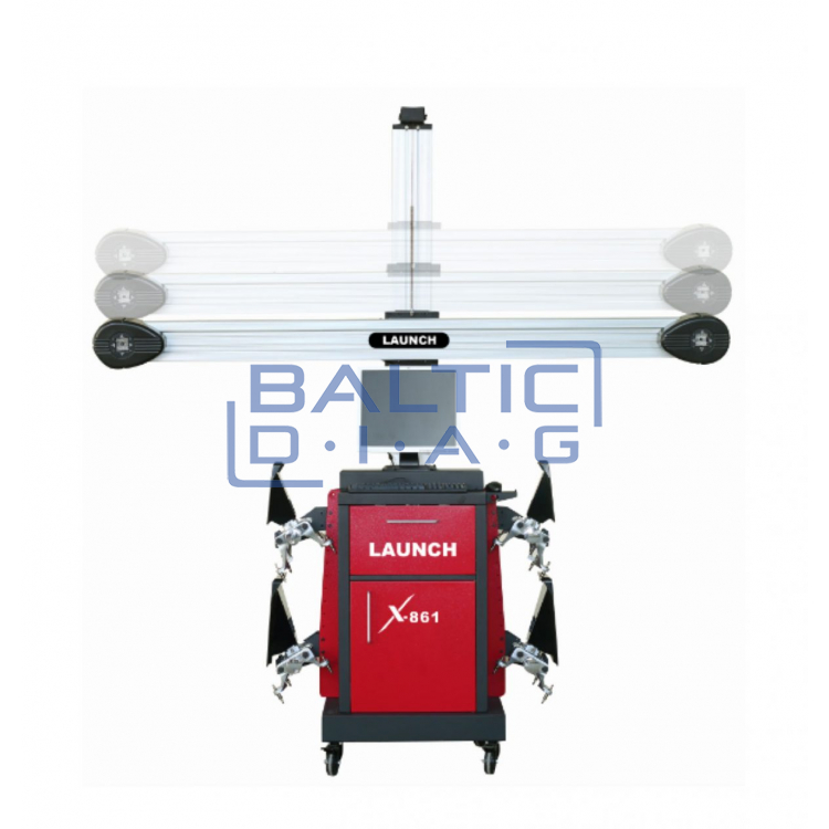 Launch X-861 3D wheel alignment stand