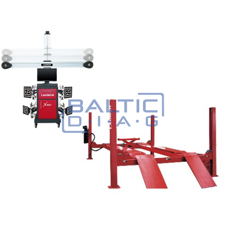 Ratų suvedimo komplektas Launch 3D X-861 ir keltuvas TLT-455W