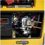 Uždaros konstrukcijos dyzelinis generatorius 230V / 400V 4,6 kW