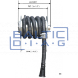 Gas collection hose reel ECAS-001-75