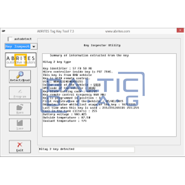 ABRITE KT011- Key Inspector program