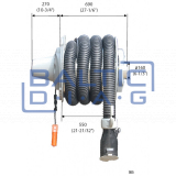 Gas collection hose reel PRO ECAS-003-100