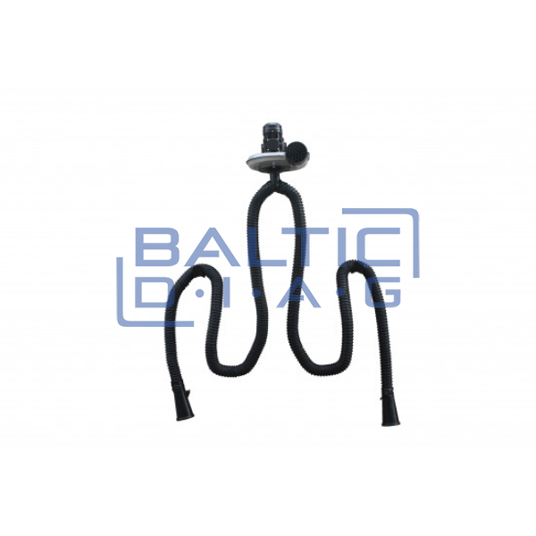 Double extraction hose 75 mm