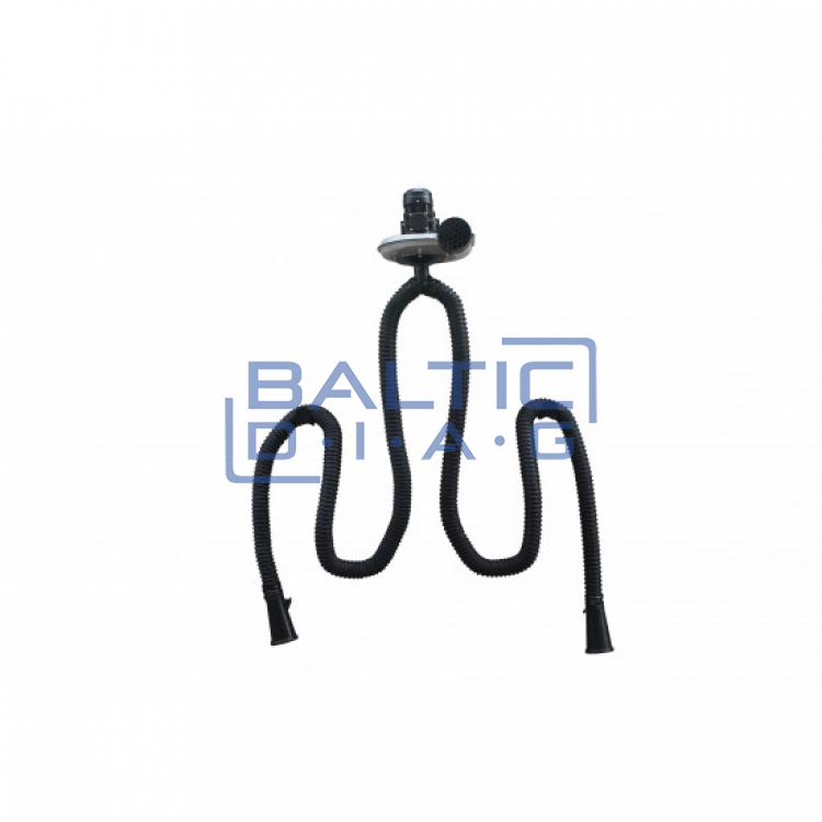 Double extraction hose 75 mm