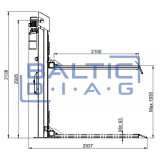 Электрогидравлический одноколонный подъемник ATH-Single Lift 12PL