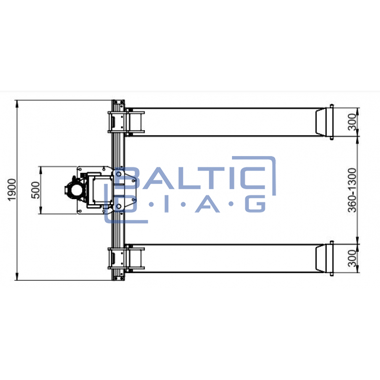 Electro-hydraulic single column lift ATH-Single Lift 12PL