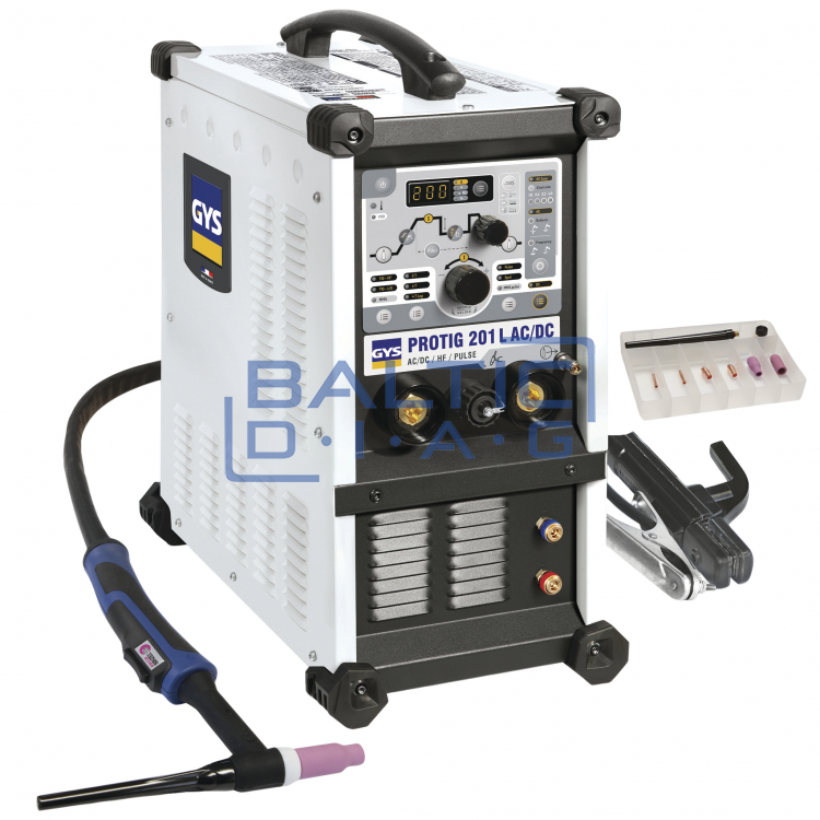 Welding equipment GYS PROTIG 201L AC / DC with accessories