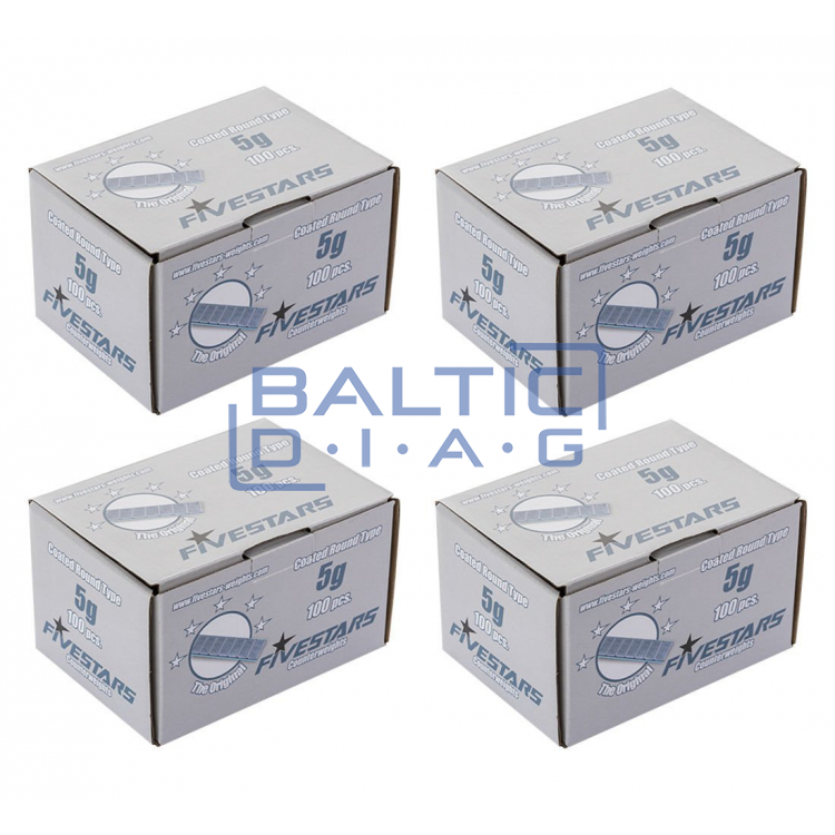 Weights for balancing are glued 5 g 400 pcs.