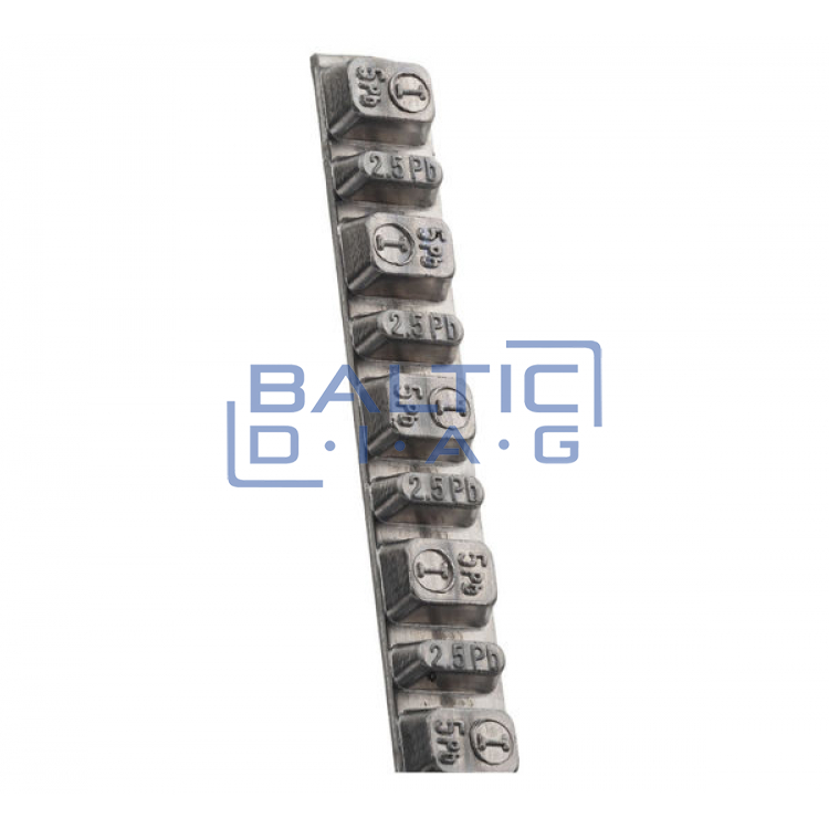 Weights for balancing are glued 2.5 g, 5 g, 100 pcs.