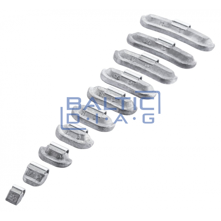 Forged weights for balancing 5-50 g, 800 pcs.