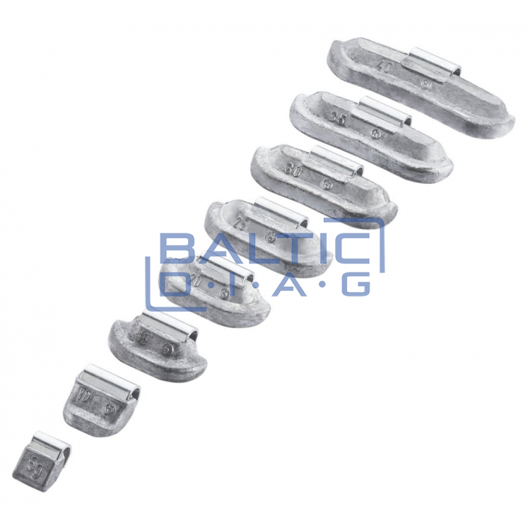 Forged weights for balancing 5-40 g, 700 pcs.