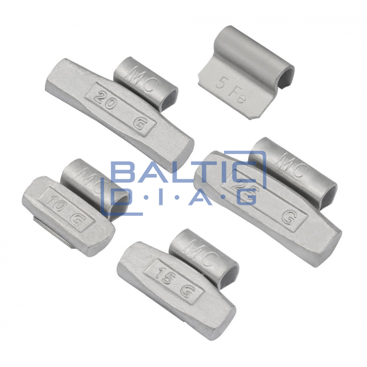 Kalami svareliai balansavimui 5-25 g 500 vnt.