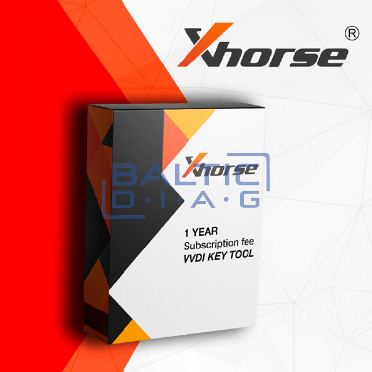 VVDI Key 1 metų prenumerata Xhorse