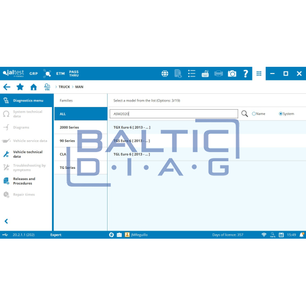 DAF truck diagnostic equipment JalTest