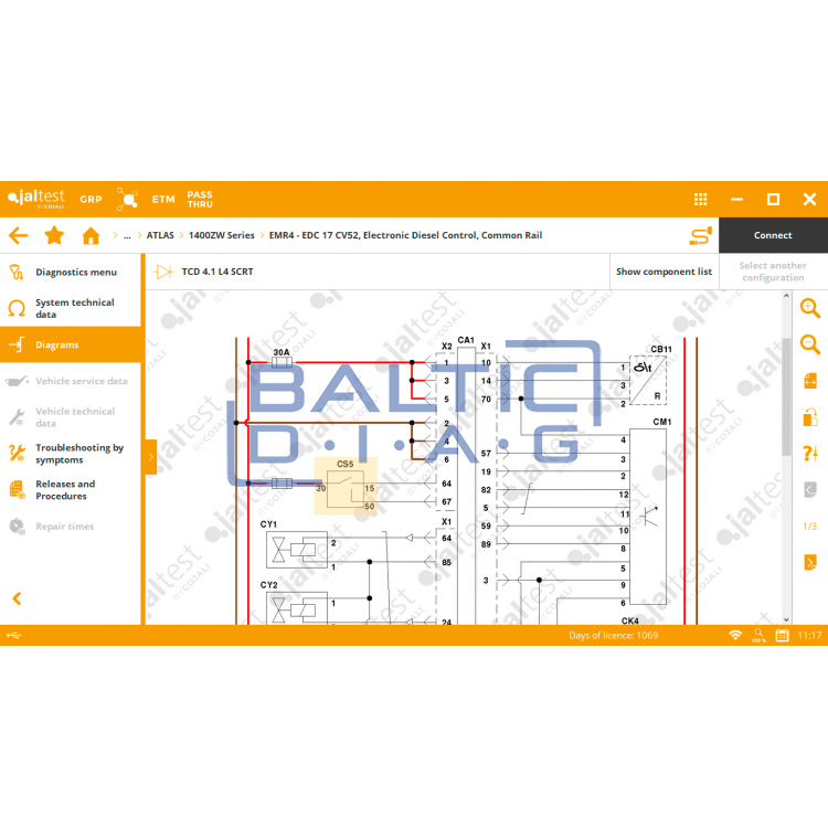 Диагностический инструмент JalTest PC Link 29365