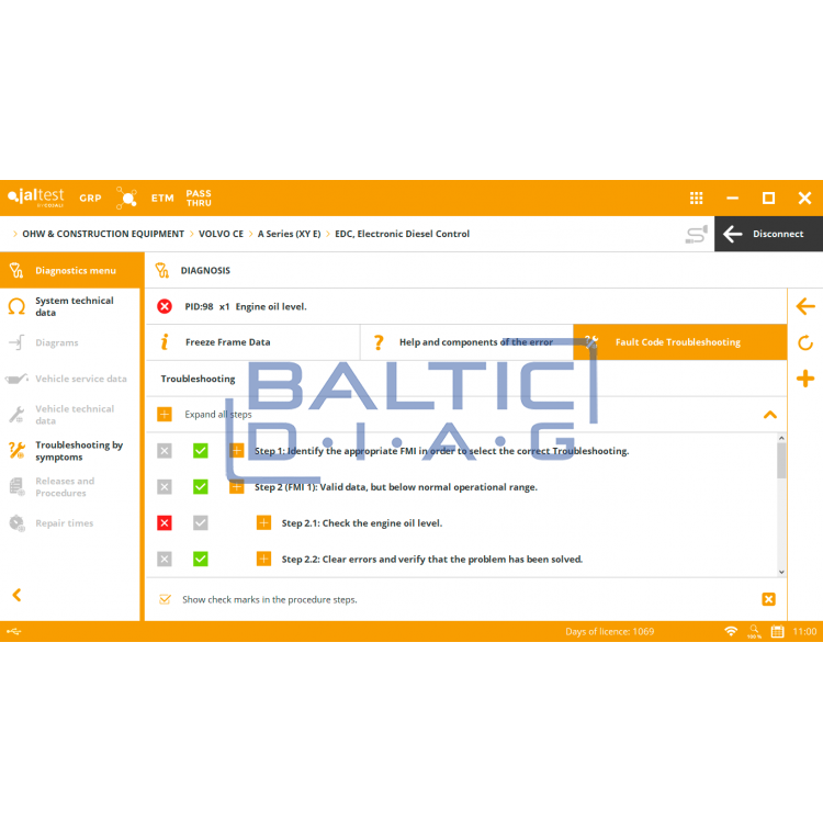 Диагностический инструмент JalTest PC Link 29365