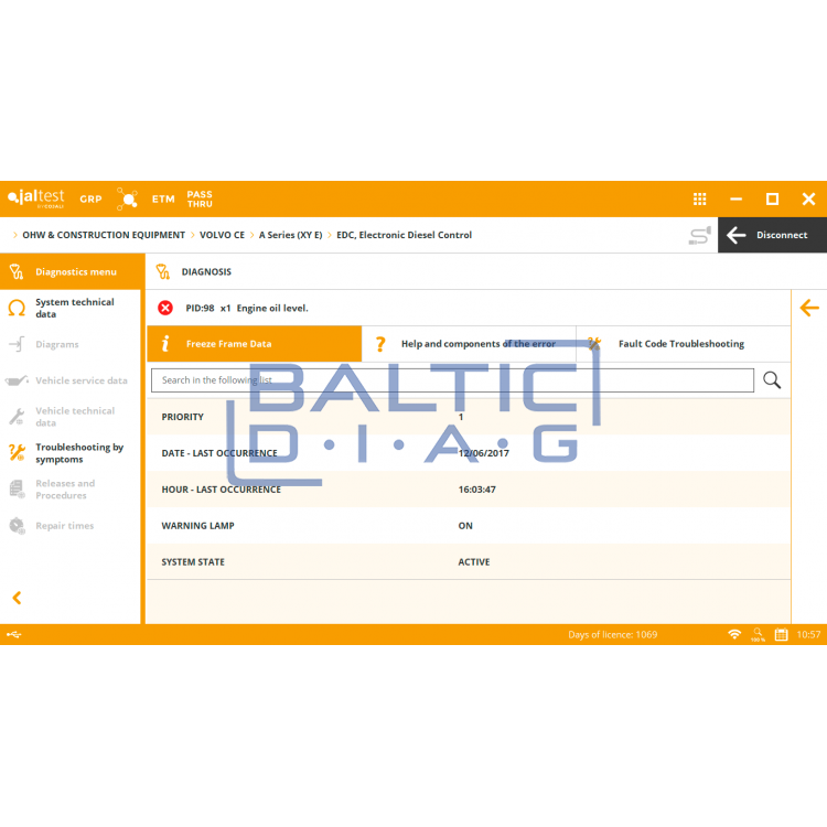 Диагностический инструмент JalTest PC Link 29365