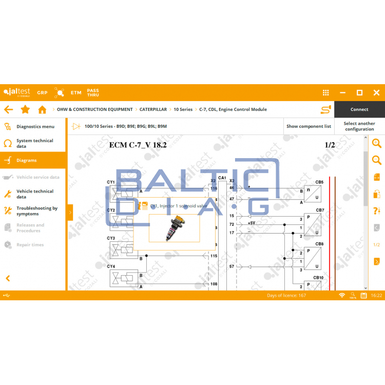Диагностический инструмент JalTest PC Link 29365