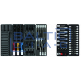 Mobile tool cabinet with 496 pcs. tools Valkenpower