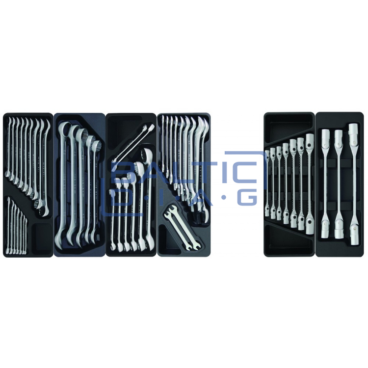 Mobile tool cabinet with 496 pcs. tools Valkenpower
