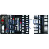 Mobile tool cabinet with 496 pcs. tools Valkenpower