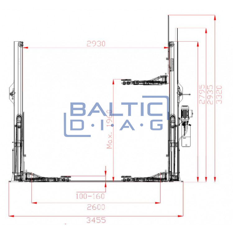 Two-column hoist ATH-Pure 2.40