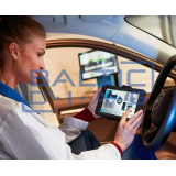 Exhaust test equipment with CAP3500 GO Workshop tablet